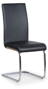 Krzesło do jadalni ekoskóra LOTUS, czarne