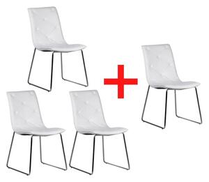 Krzesło konferencyjne ARID, 3+1 GRATIS, biały