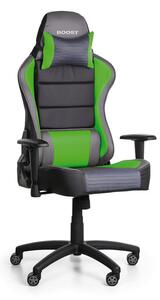 Krzesło gamingowe BOOST GREEN, zielone