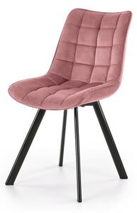 Krzesło tapicerowane K332 VELVET różowe HALMAR