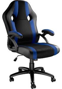 Tectake 403491 fotel biurowy goodman - czarny/niebieski