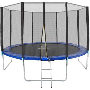 Tectake 403519 trampolina ogrodowa z siatką i drabinką - 366 cm