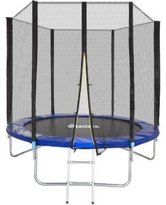 Tectake 403517 trampolina ogrodowa z siatką i drabinką - 244 cm