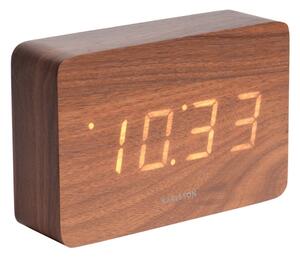 Karlsson 5653DW Stylowy zegar stołowy LED z budzikiem, 15 x 10 cm