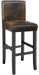 Tectake 403583 hoker stołek krzesło barowe - antyczny brąz