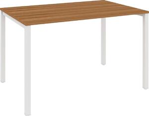 Prosty stół na metalowej ramie lub biurko 110x70 cm, orzech