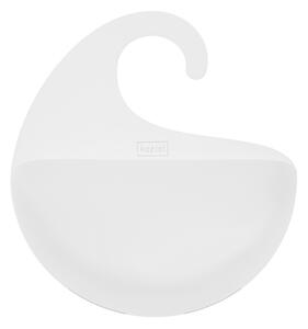 Kozioł łazienkowy pojemnik wiszący Surf M biały, 6,5 x 21,6 x 25,3 cm