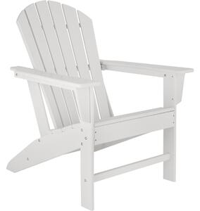 Tectake 404506 krzesło ogrodowe - biały/biały