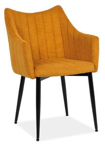 Krzesło tapicerowane MONTE SZTRUKS curry SIGNAL