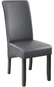 Tectake 403589 eleganckie krzesło do jadalni lub salonu - szary