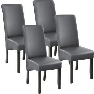 Tectake 403591 4 eleganckie krzesła do jadalni lub salonu - szary