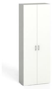 Szafa biurowa z drzwiami KOMBI, 5 półek, 2233 x 800 x 400 mm, biały