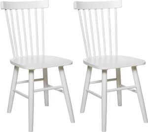 Białe krzesła w klasycznym stylu, bukowe - 2 sztuki