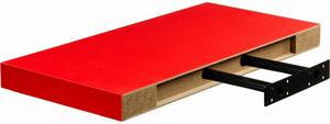 Półka ścienna Stylist Volato, 30 cm, czerwona