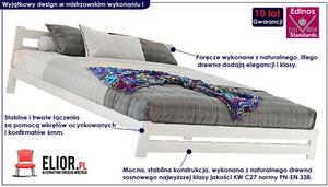 Łóżko drewniane Marsel 120x200 - białe