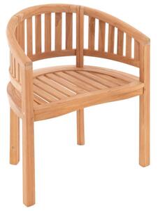 Krzesło DIVERO - impregnowane drewno tekowe