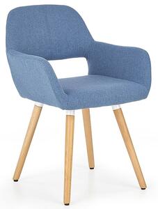 Krzesło tapicerowane Odeon - niebieskie