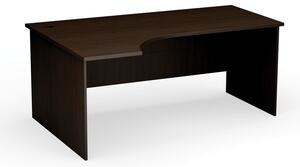 Stół biurowy ergonomiczny PRIMO Classic, 180x120 cm, lewy, wenge