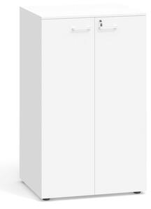 Szafa z drzwiami PRIMO, 800 x 640 x 1338 mm, biały