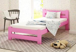 Pojedyncze łóżko dziewczęce Marsel 90x200 - różowe