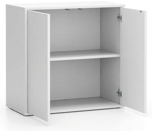 Szafka biurowa LAYERS, krótka, 800 x 400 x 777, biała