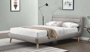 Łóżko Dalmar 160x200 - jasny popiel