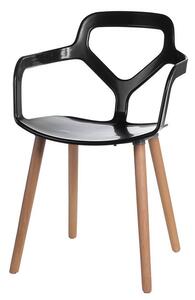 Krzesło Poppo - czarne