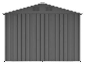 Domek ogrodowy, 258,5 x 313,5 cm, blacha, szary