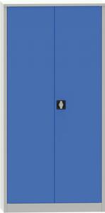 Uniwersalna szafka metalowa, 1950 x 900 x 400 mm, niebieskie drzwi