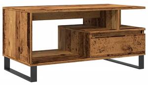 Stolik kawowy z szufladą stare drewno M6-D87