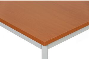 Stół do jadalni TRIVIA, jasnoszara konstrukcja, 800 x 800 mm, czereśnia