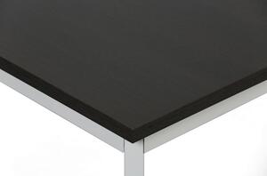 Stół do jadalni TRIVIA, jasnoszara konstrukcja, 1600 x 800 mm, wenge