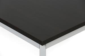 Stół do jadalni TRIVIA, jasnoszara konstrukcja, 1200 x 800 mm, wenge