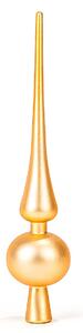 Bożonarodzeniowy szpic na choinkę Mistretta złoty matowy, 6 x 28 cm