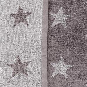 Ręcznik Stars - 70 x 140 cm, szary