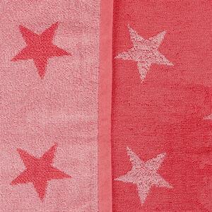 Ręcznik Gwiazdki - 50 x 100 cm, różowy