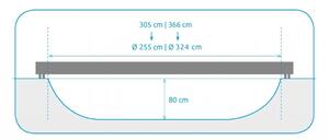 Trampolina Marimex Premium do ziemi 366 cm 2020