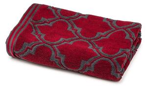 Ręcznik Castle - 50 x 100 cm, czerwony