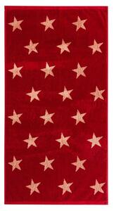 Ręcznik Gwiazdki bordowy - 50 x 100 cm