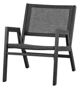 Fotel Pem, aluminiowy czarny