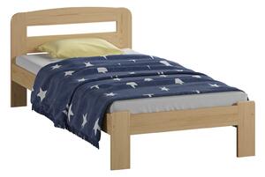 Łóżko drewniane Sara 90x200 z materacem piankowym