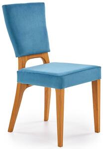Krzesło dębowe Vernon - morskie + dąb miodowy