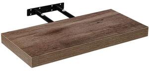 Półka ścienna Stilista Volato, 30 cm, ciemne drewno