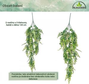 PLANTASIA Zestaw sztucznych roślin wiszących, 120 cm, 2 szt