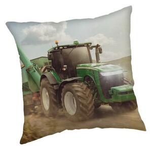 Poszewka na poduszkę Traktor green, 40 x 40 cm