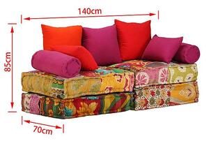 Modułowa sofa patchwork Demri 2D