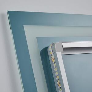 Aquamarin Lustro łazienkowe z oświetleniem LED, 120 x 70 cm