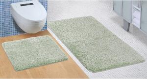 Komplet dywaników łazienkowych Micro zielony, 60 x 100 cm, 60 x 50 cm