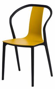 Designerskie krzesło Emeli - żółte