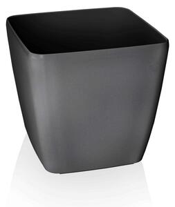 Flower Lover Osłonka na doniczkę Quadrato Easy antracyt, 22 cm